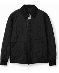 Desigual - Patchwork Quilted Overshirt - Lyst