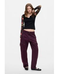 Desigual - Long Zipper Trousers, Cotton - Lyst
