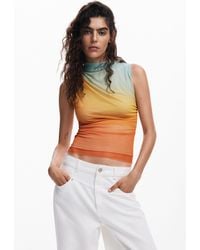 Desigual - Ombre Effect T-Shirt - Lyst