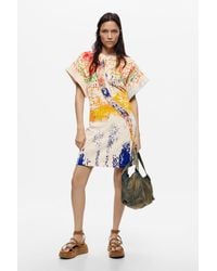 Desigual - Printed Knit Dress. C. Lacroix, Cotton - Lyst