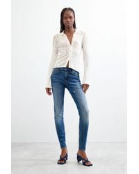 Desigual - Skinny Denim Trousers - Lyst