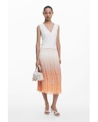 Desigual - Langes Kleid Mit Farbverlauf - Lyst