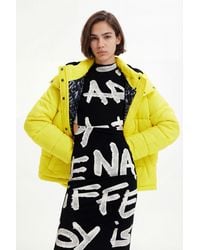 Desigual - Textured Padded Jacket - Lyst