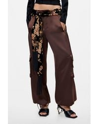 Desigual - Floral Fringe Scarf - Lyst