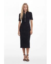 Desigual - Denim Midi Dress, Cotton - Lyst