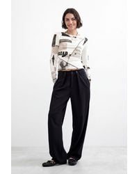 Desigual - Straight Long Trousers - Lyst