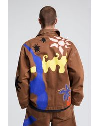 Desigual - Printed Jacket With Suns, Cotton - Lyst