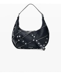 Desigual - Medium Studded Shoulder Bag, Polyurethane - Lyst