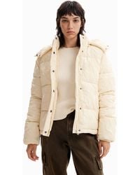 Desigual - Textured Quilted Jacket - Lyst