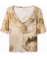 Desigual - Renaissance Short-Sleeve T-Shirt, Cotton - Lyst