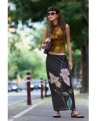 Desigual - Long Printed Skirt, Polyester - Lyst