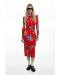 Desigual - Dress Designed By Mr. Christian Lacroix, Viscose - Lyst