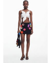 Desigual - Tyler Mcgillivary Floral Mini Skirt, Cotton - Lyst