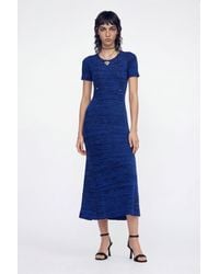 Desigual - Long Mottled Ribbed Dress - Lyst