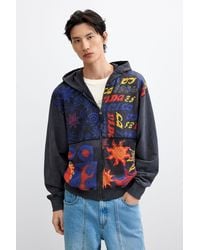 Desigual - Printed Hoodie 100% Cotton, Cotton - Lyst