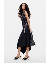 Desigual - Asymmetric Floral Dress, Cotton - Lyst