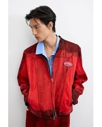 Desigual - Two-Tone Racing Jacket, Cotton - Lyst