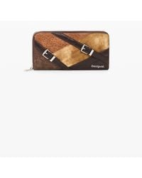 Desigual - Large Buckle Purse, Polyurethane - Lyst