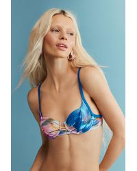 Desigual - Shiny Effect Bikini Top - Lyst