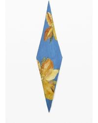 Desigual - Printed Flower Scarf, Polyester - Lyst