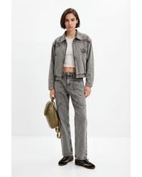 Desigual - Straight Patchwork Jeans, Cotton - Lyst