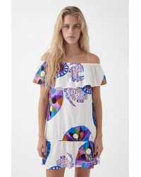 Desigual - M. Christian Lacroix Short Ruffle Dress, Viscose - Lyst