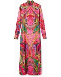 Desigual - María Escoté Slim Midi Dress - Lyst