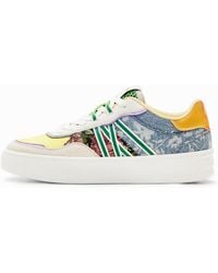 Desigual - Patchwork Platform Sneakers - Lyst