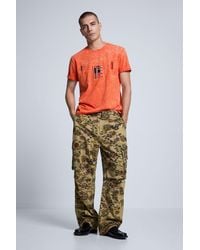 Desigual - Camouflage Cargo Pants, Cotton - Lyst