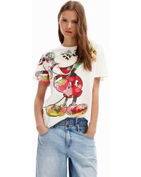 Desigual - Arty Mickey Mouse T-shirt - Lyst