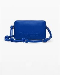 Desigual - Medium Crossbody Wallet With Logo, Polyurethane - Lyst