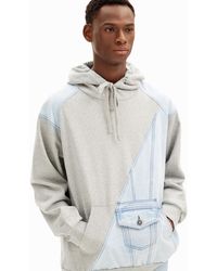 Desigual - Denim Hybrid Sweatshirt - Lyst