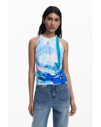 Desigual - Floral Tank Top - Lyst