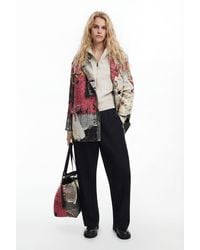Desigual - Long Coat Arty M. Christian Lacroix - Lyst