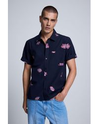Desigual - Printed Jacquard Shirt, Cotton - Lyst
