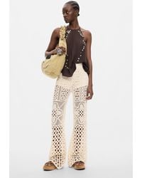 Desigual - Crochet Trousers - Lyst