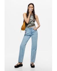 Desigual - Straight Floral Jeans, Cotton - Lyst