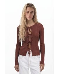 Desigual - Shiny Bow Cardigan - Lyst