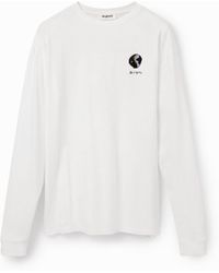 Desigual - Oversize Yin-Yang T-Shirt, Cotton - Lyst
