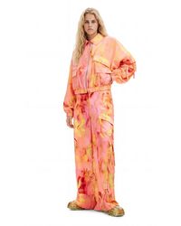 Desigual - Collina Strada Floral Oversize Jacket, Polyester - Lyst