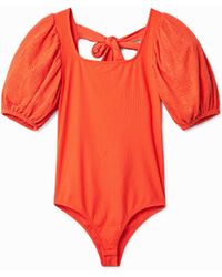 Desigual - Balloon-Sleeve Body - Lyst