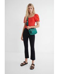 Desigual - Flared Ankle Grazer Jeans, Cotton - Lyst