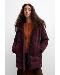 Desigual - Long Padded Coat, Polyurethane - Lyst