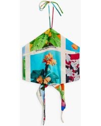 Desigual - Tyler Mcgillivary Postcard Knot Top, Viscose - Lyst
