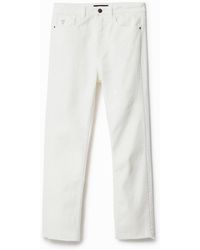 Desigual - Straight Cropped Jeans - Lyst
