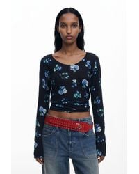 Desigual - Fruit Sweater With Mock Neck - Lyst