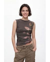 Desigual - Sleeveless Knit T-Shirt, Polyester - Lyst