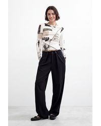 Desigual - Straight Long Trousers - Lyst