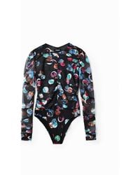 Desigual - Fantasy Polka Dot Print Body, Polyester - Lyst