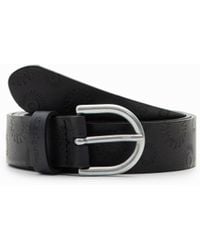 Desigual - Geometric Leather Belt, Bonded Leather - Lyst